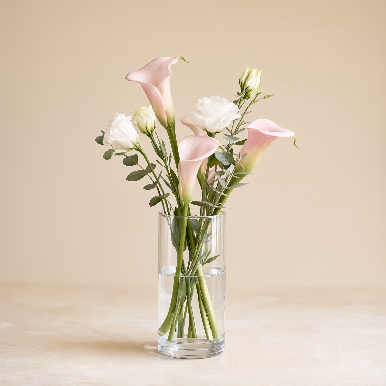 Calle Rosa e Lisianthus Bianchi