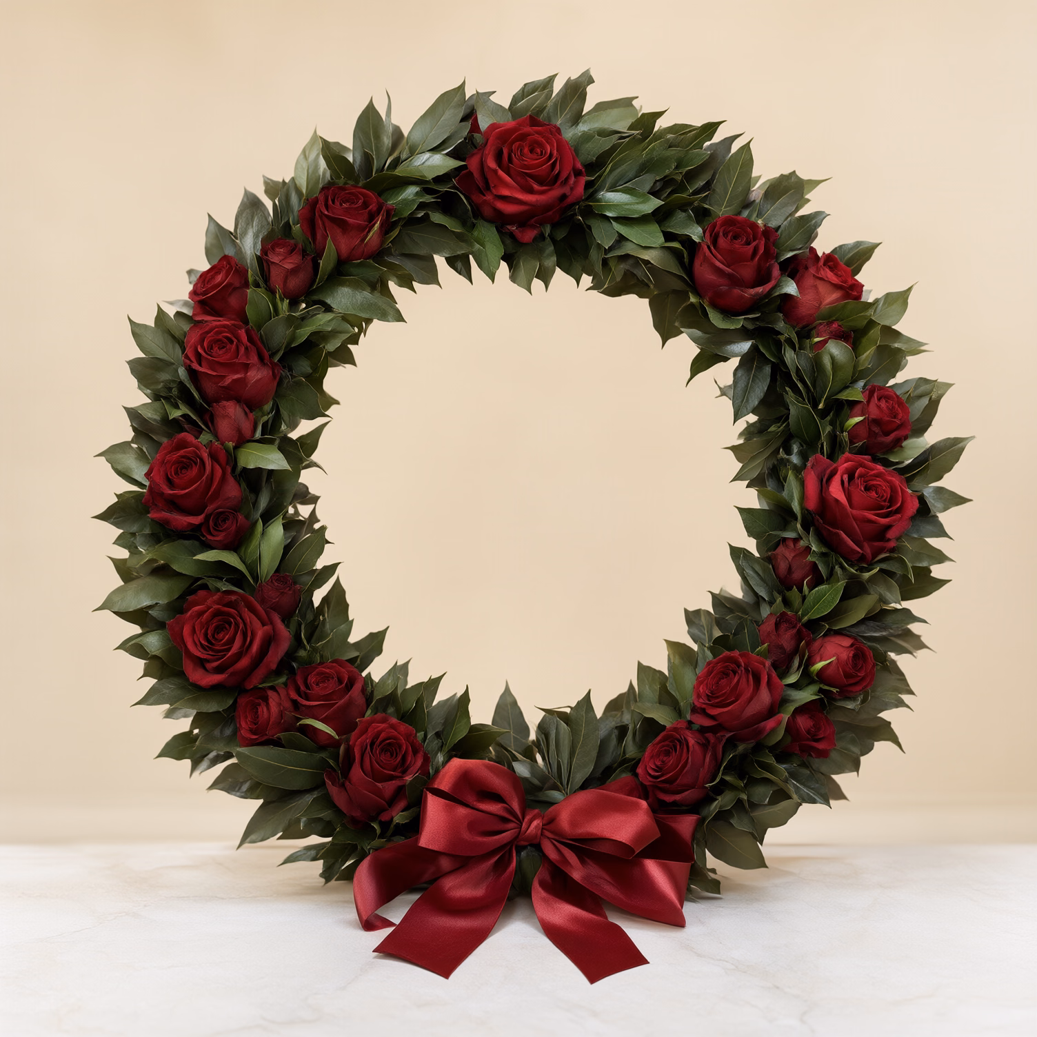 Corona di Laurea con Rose Rosse